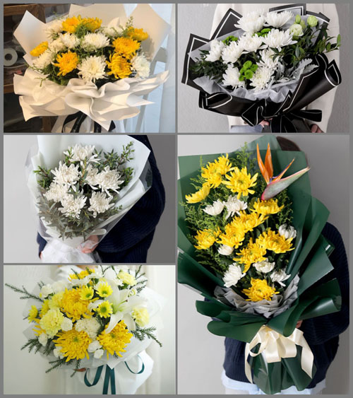 广东江门市鹤山市龙口镇湴蓼村白事花束代送